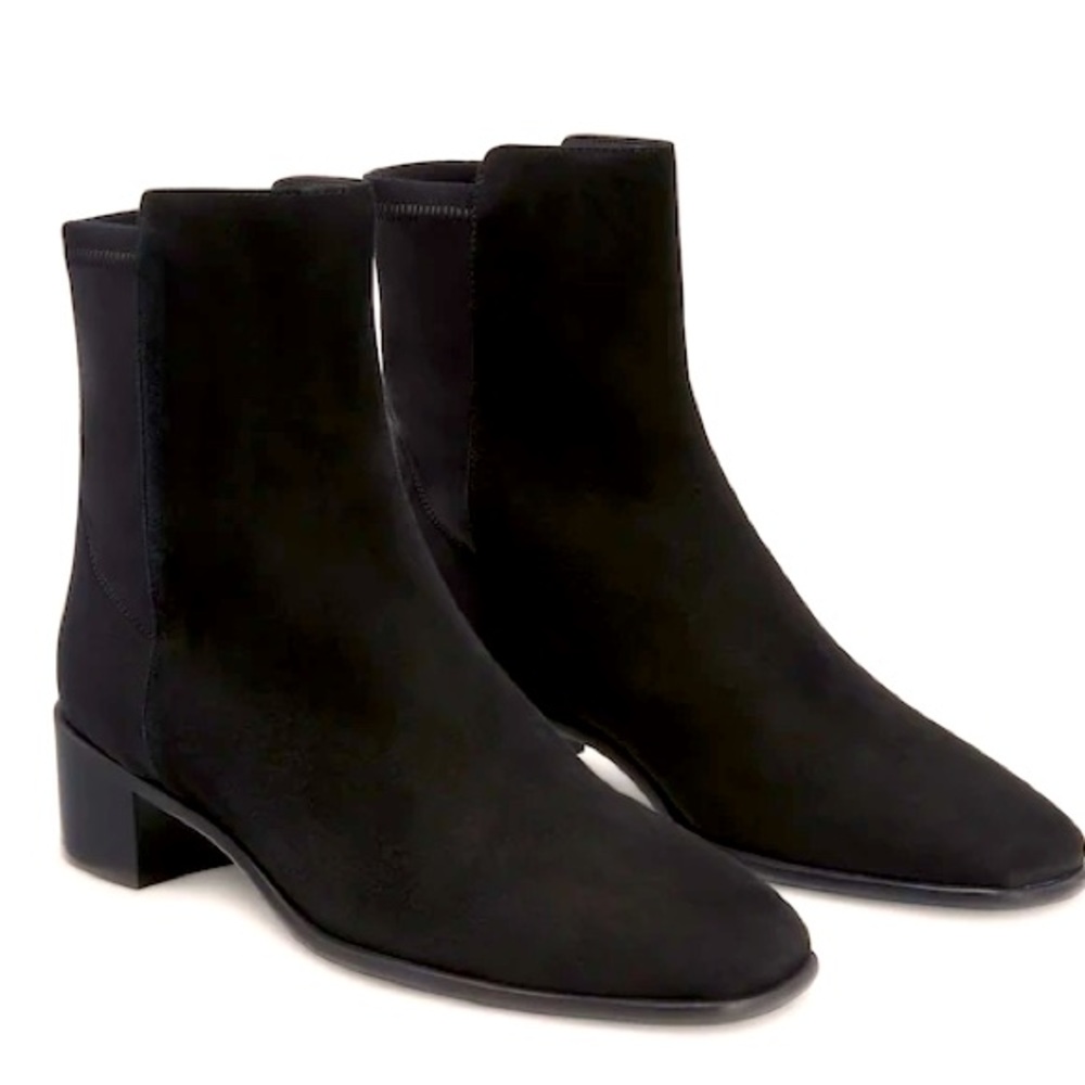 STUART WEITZMAN
Easyon Reserve suede and neoprene ankle boots
